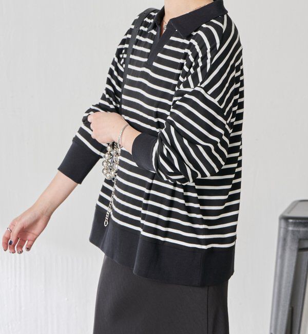  「ボーダーポンチニットソー」|Tシャツ・カットソー|