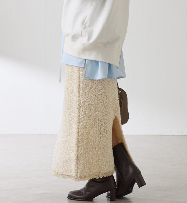  「ツイードライクニットスカート」|スカート|