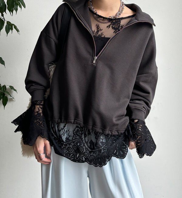  「レースフレアブラウス」|シャツ・ブラウス|