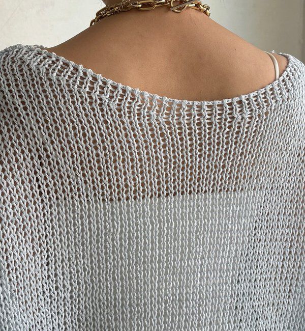  「【新色追加！】コットンローゲージプルオーバー」|ニット・セーター|