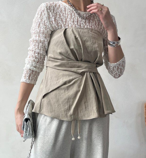  「レースプルオーバー」|Tシャツ・カットソー|