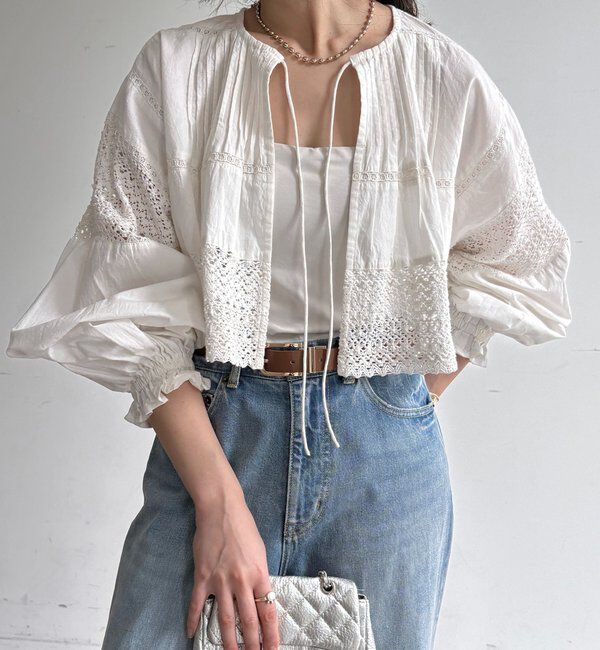  「インドレースボレロブラウス」|シャツ・ブラウス|
