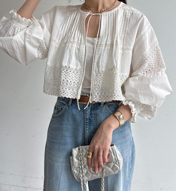  「インドレースボレロブラウス」|シャツ・ブラウス|