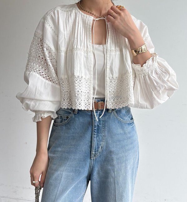 「インドレースボレロブラウス」|シャツ・ブラウス|