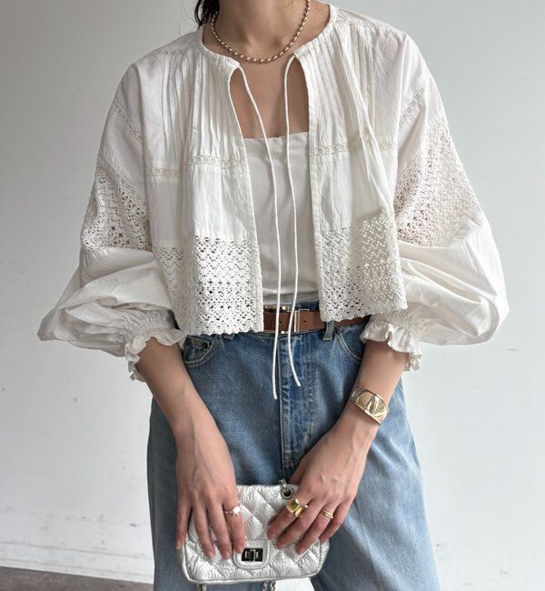  「インドレースボレロブラウス」|シャツ・ブラウス|