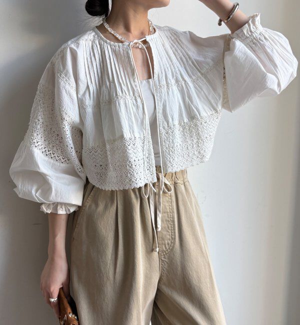  「インドレースボレロブラウス」|シャツ・ブラウス|