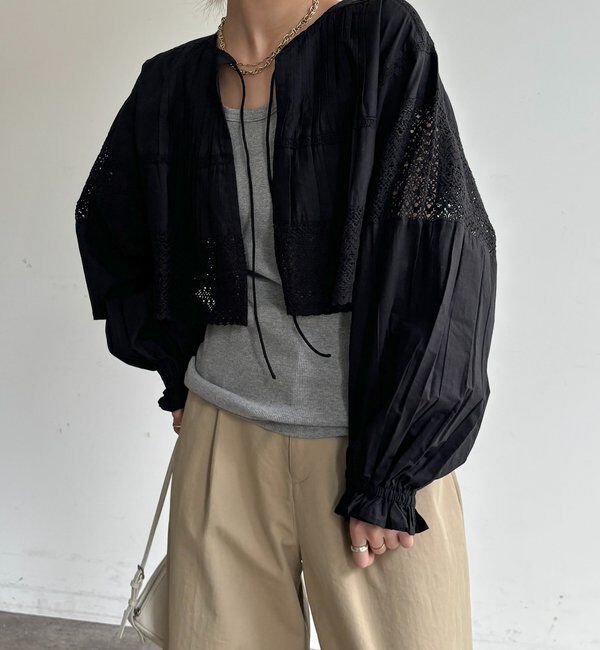  「インドレースボレロブラウス」|シャツ・ブラウス|