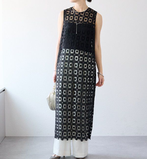  「【美シルエット】クロスタックワイドパンツ」|チノ|