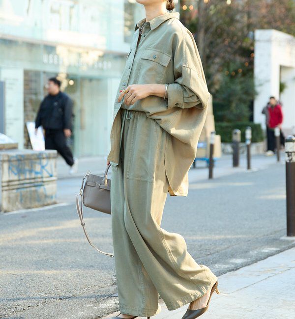  「【セットアップ可/新色追加】ガーメントダイワイドシャツ」|シャツ・ブラウス|