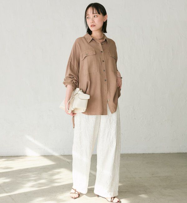  「【セットアップ可/新色追加】ガーメントダイワイドシャツ」|シャツ・ブラウス|