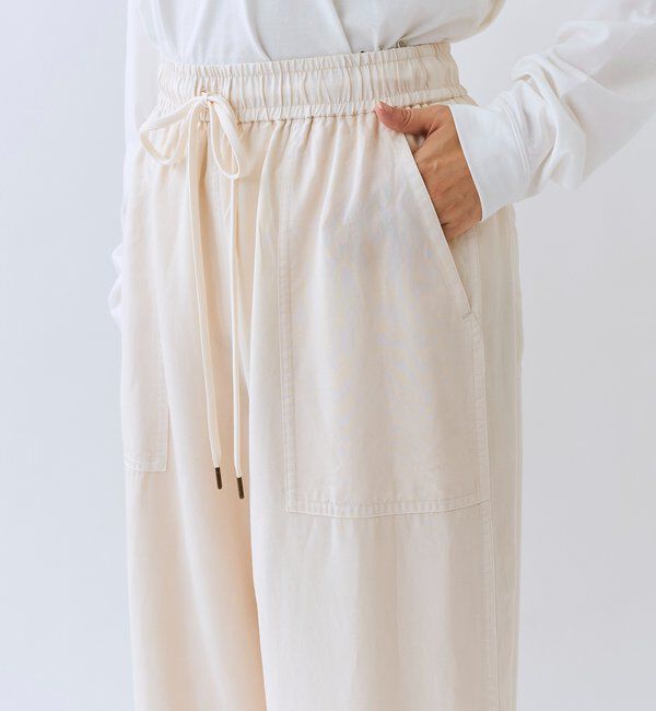  「【セットアップ可/こなれ感抜群】ガーメントダイ2wayワイドパンツ」|チノ|