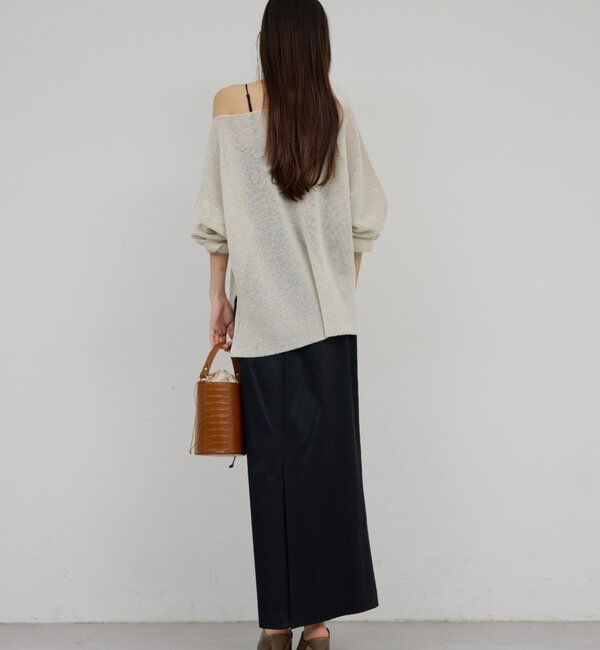  「ペーパーヤーンメッシュニット」|ニット・セーター|