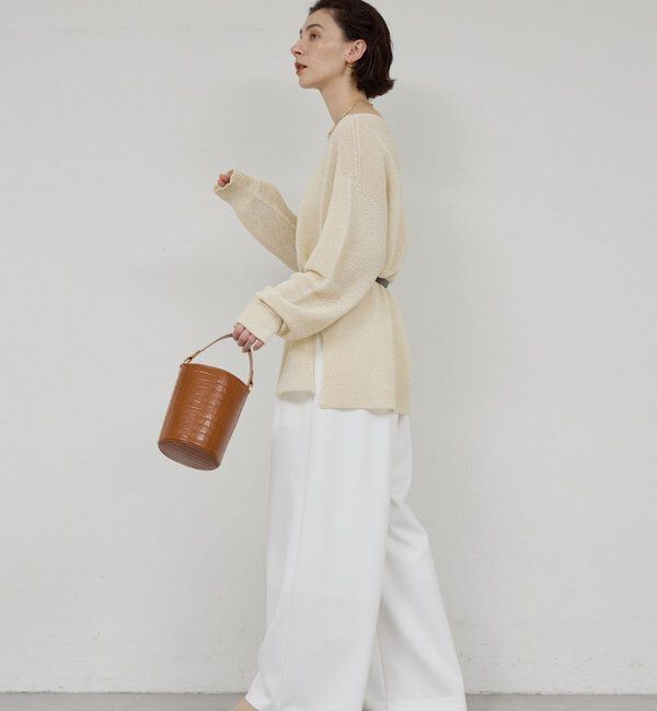  「ペーパーヤーンメッシュニット」|ニット・セーター|