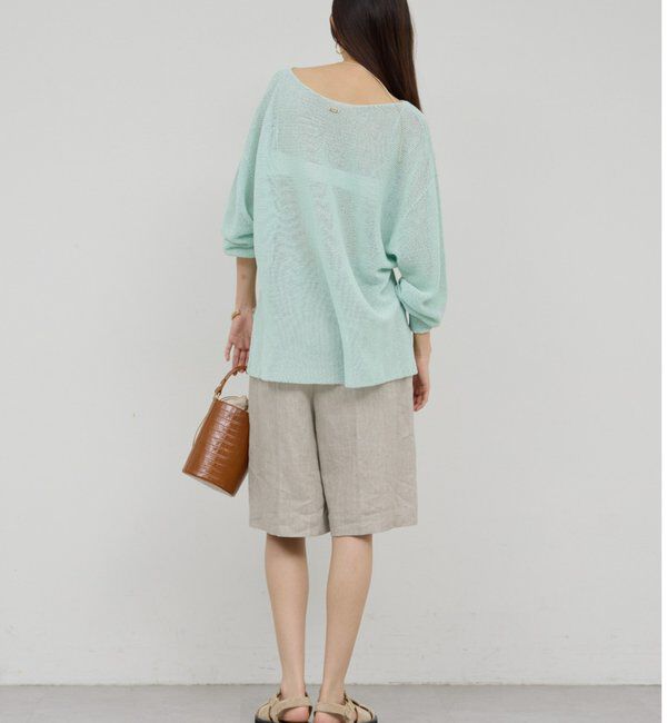  「ペーパーヤーンメッシュニット」|ニット・セーター|