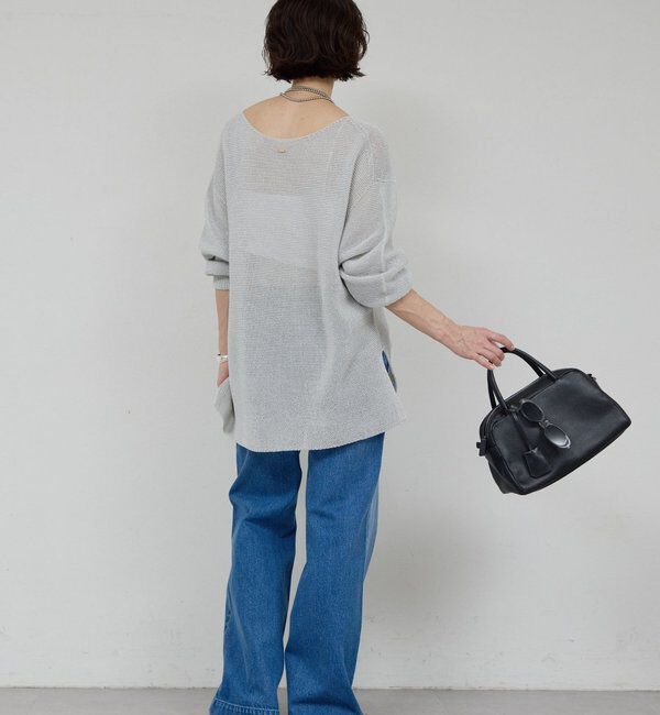  「ペーパーヤーンメッシュニット」|ニット・セーター|