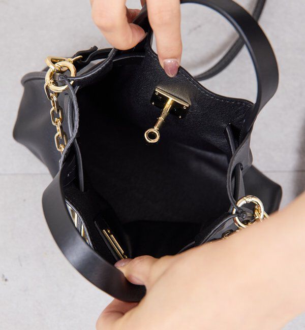  「【2.718】レザーチェーンミニバッグ」|クラッチバッグ|