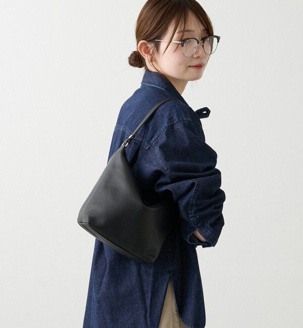  「ソフトレザーシンプルショルダーバッグ 」|ショルダー・メッセンジャー|