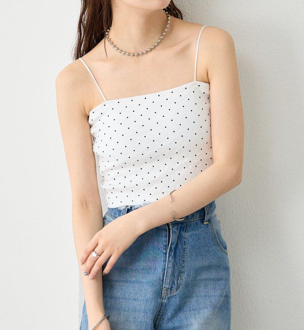  「【万能インナー/嬉しい6色展開】パット付きショートキャミソール2」|キャミソール|