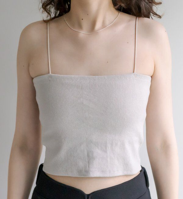  「【万能インナー/嬉しい6色展開】パット付きショートキャミソール2」|キャミソール|