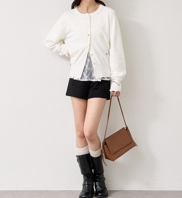  「チャーム付きデイリーカーディガン」|カーディガン|