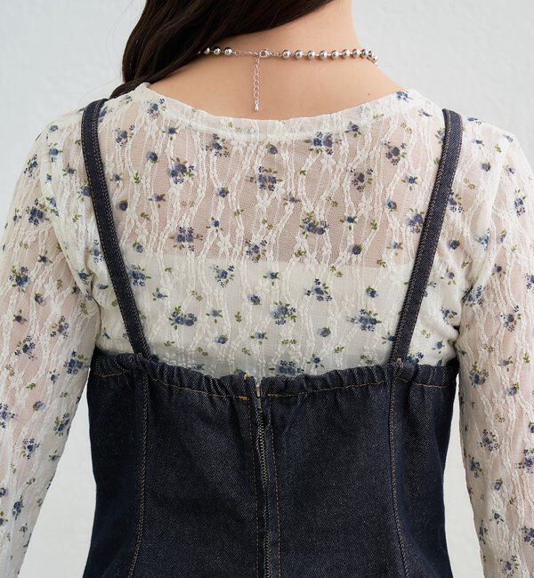  「ペプラムデニムビスチェ」|シャツ・ブラウス|