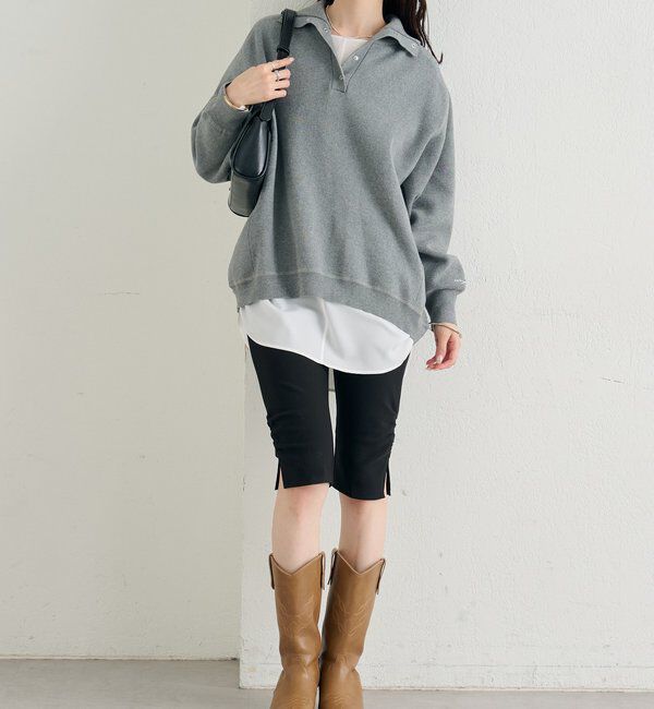  「サイドギャザーＴブラウス」|シャツ・ブラウス|