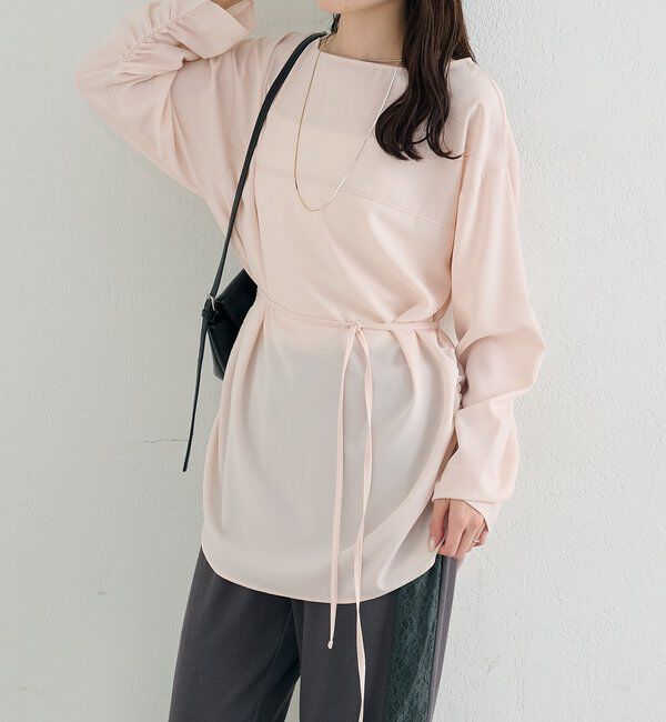  「サイドギャザーＴブラウス」|シャツ・ブラウス|