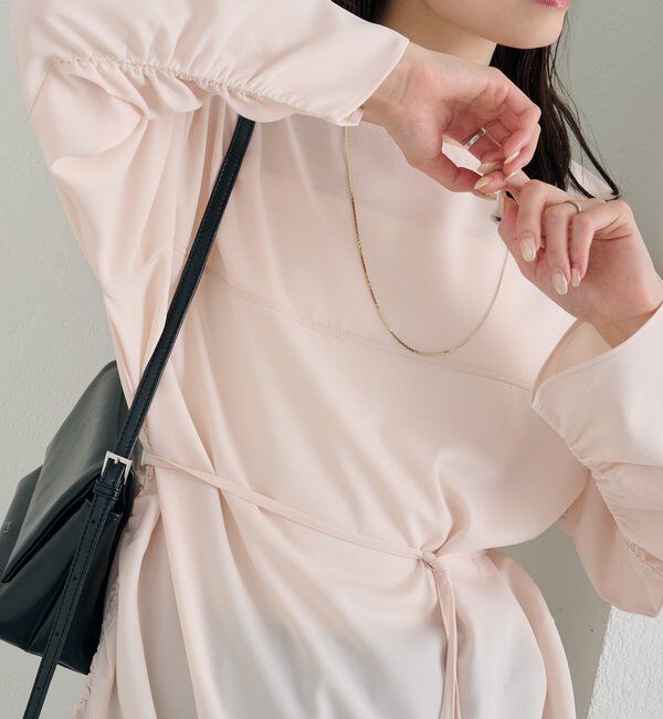  「サイドギャザーＴブラウス」|シャツ・ブラウス|