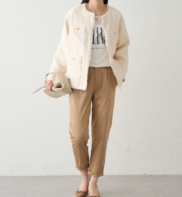  「裾ねじりパンツ」|チノ|