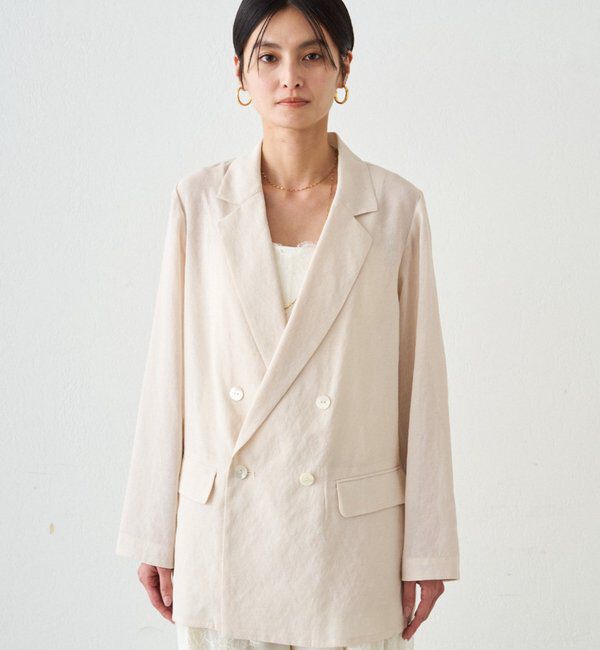  「リネンライクシアージャケット」|ベスト・ジレ|
