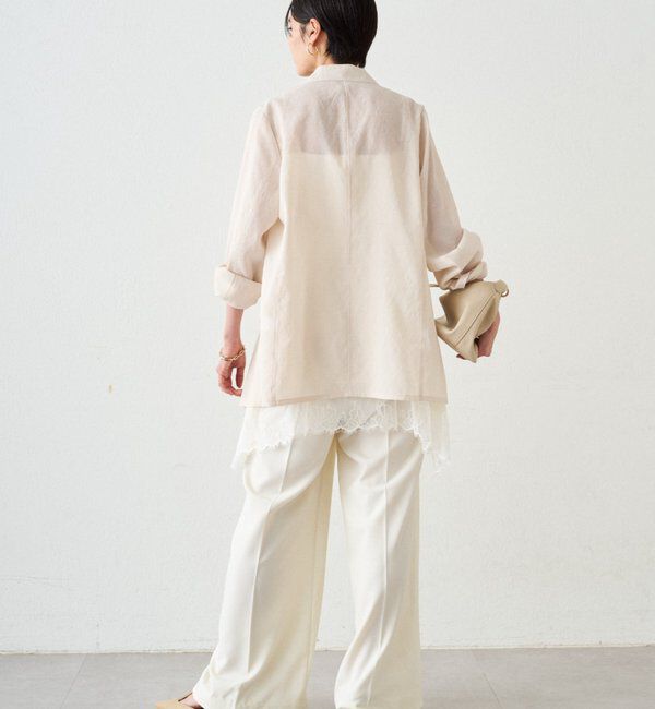  「リネンライクシアージャケット」|ベスト・ジレ|