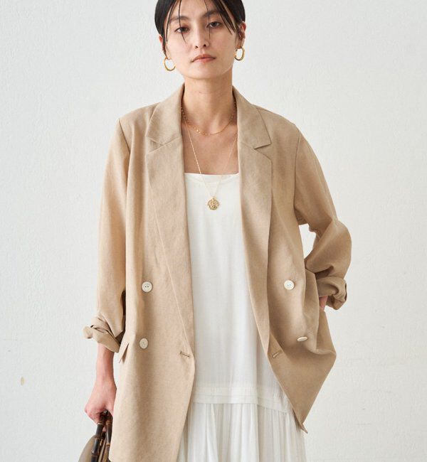  「リネンライクシアージャケット」|ベスト・ジレ|