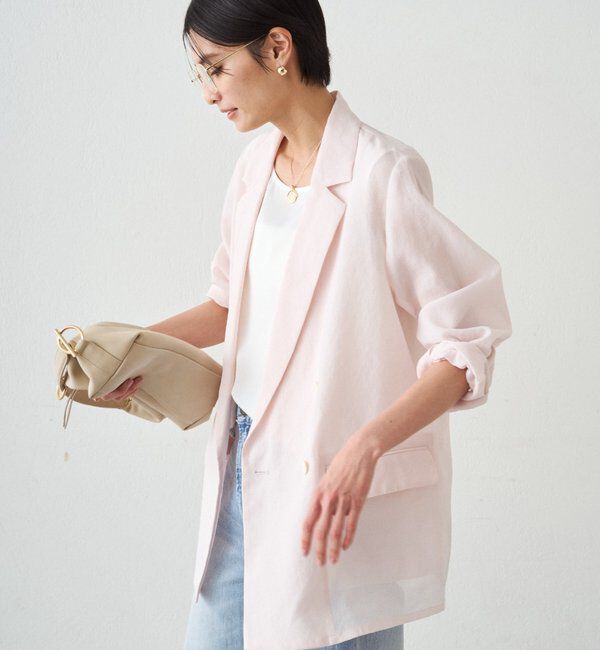  「リネンライクシアージャケット」|ベスト・ジレ|