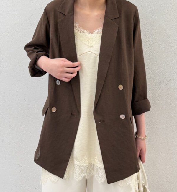  「リネンライクシアージャケット」|ベスト・ジレ|