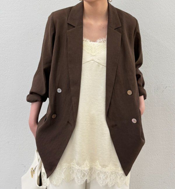  「リネンライクシアージャケット」|ベスト・ジレ|