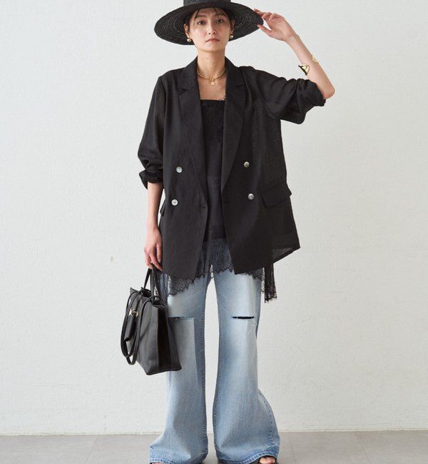  「レースシフォンキャミ」|シャツ・ブラウス|