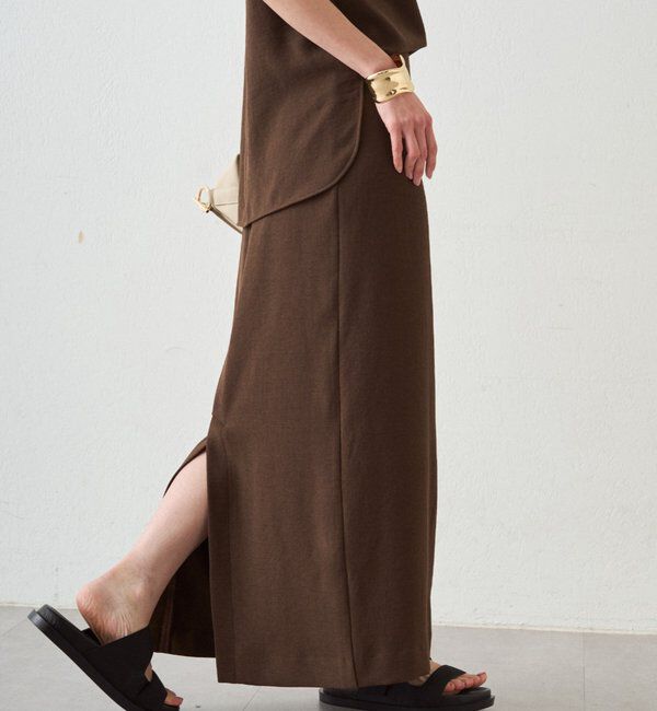  「ダブルジョーゼットタイトスカート」|スカート|