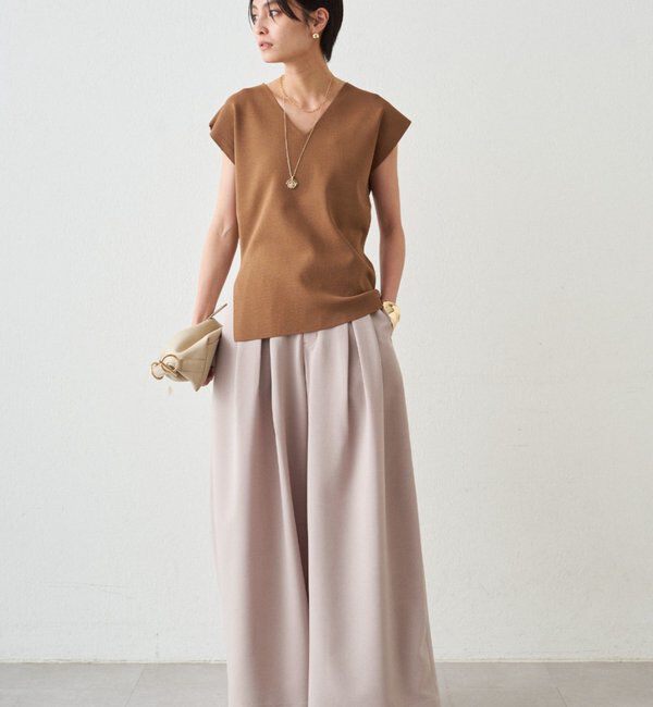  「タックワイドルーズパンツ」|チノ|