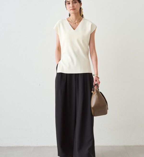  「タックワイドルーズパンツ」|チノ|