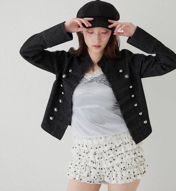  「ナポレオンデニムジャケット」|ブルゾン・スタジャン|