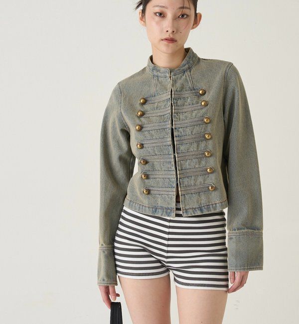  「ナポレオンデニムジャケット」|ブルゾン・スタジャン|
