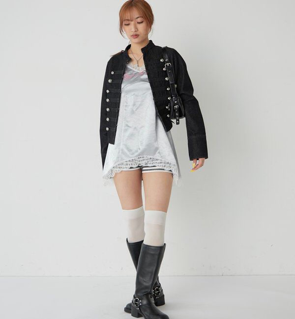  「ナポレオンデニムジャケット」|ブルゾン・スタジャン|