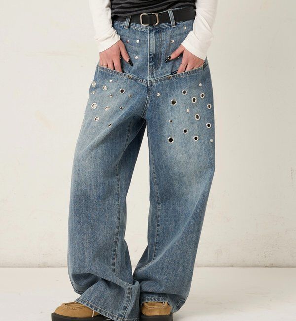  「アイレットスラポケブラストデニム」|デニム|