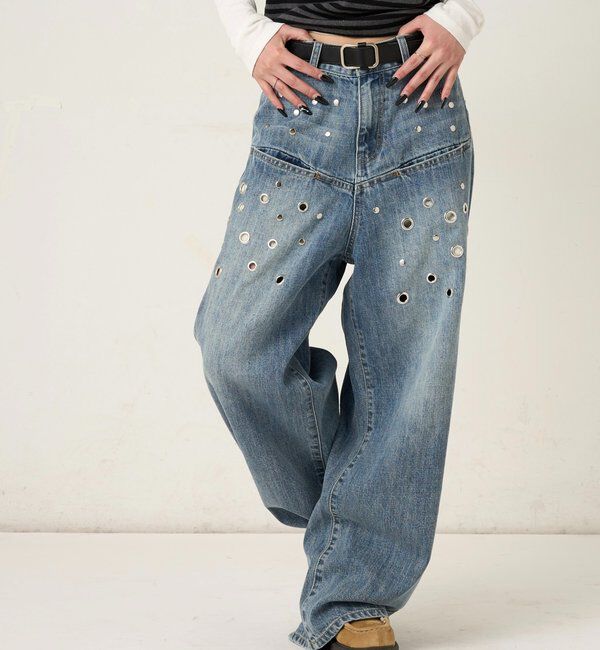  「アイレットスラポケブラストデニム」|デニム|