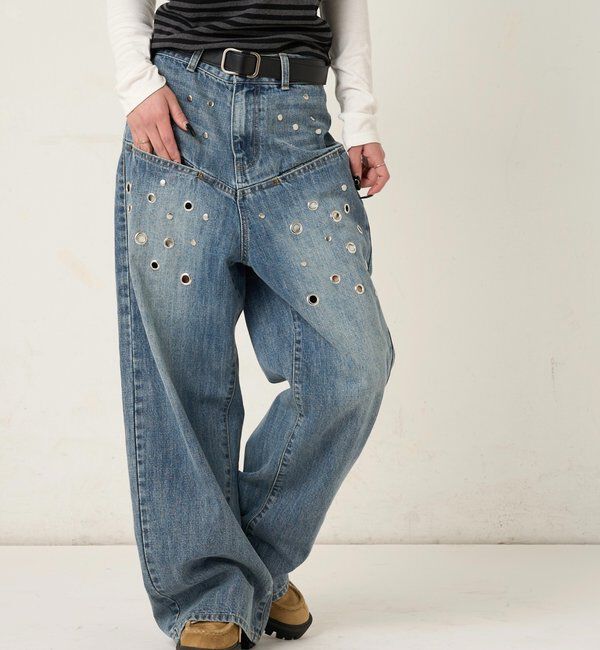  「アイレットスラポケブラストデニム」|デニム|