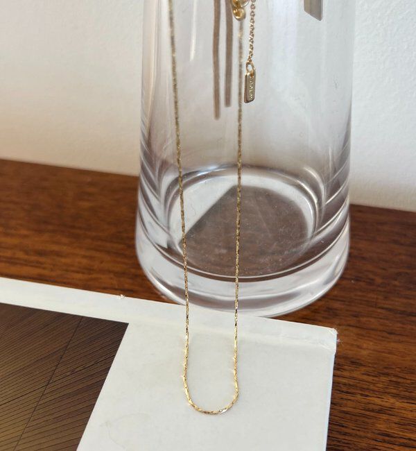  「〈GOLDY/ゴールディ〉ツイストチェーンスキンネックレス」|リング|