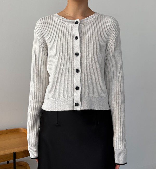 「メランジキャミSETカーディガン」|カーディガン|