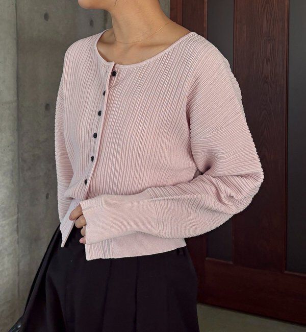  「プリーツパフカーディガン」|カーディガン|