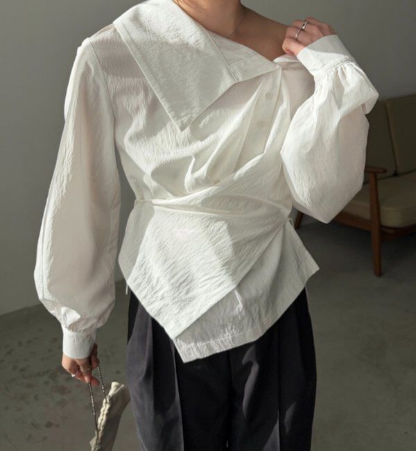  「【2WAY】カシュクールシャツ」|シャツ・ブラウス|