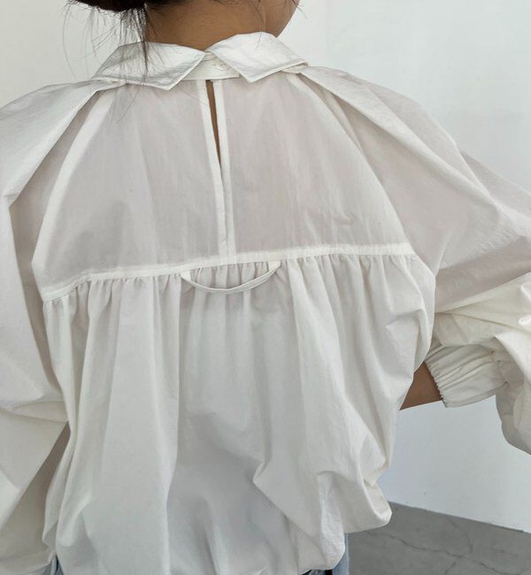  「バルーンクロップシャツ」|シャツ・ブラウス|